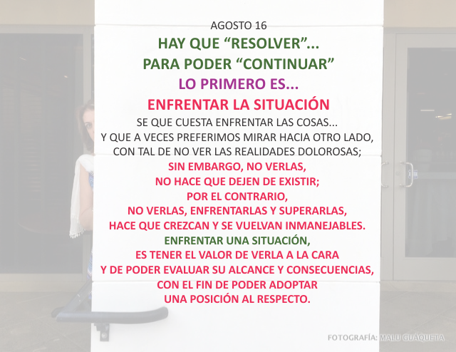 Hay que resolver... para poder continuar